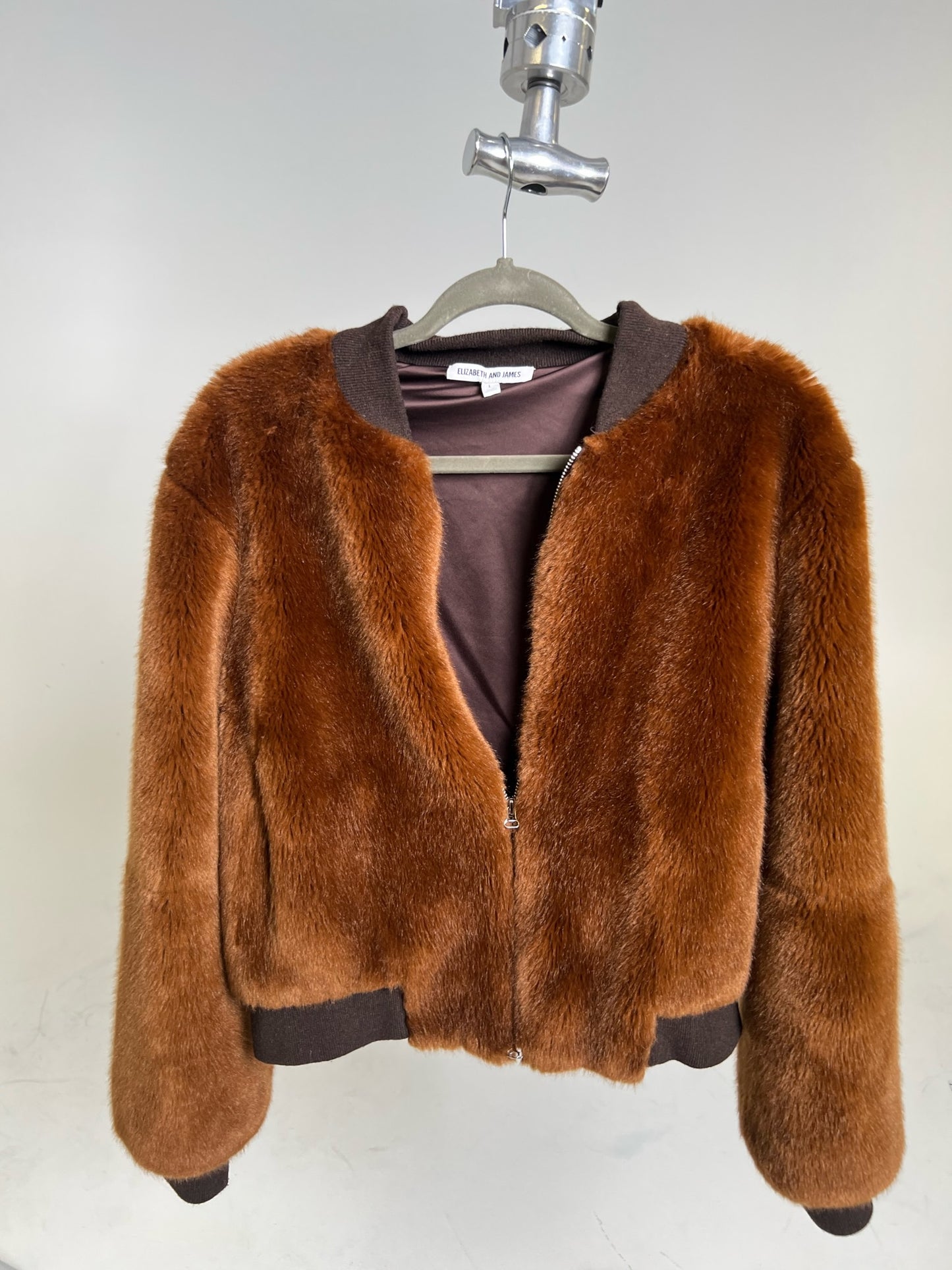 Elizabeth and James Ellington Faux Fur Bomber Jacket