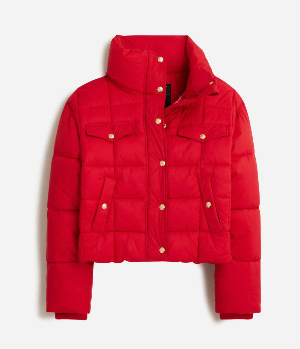 J.Crew Women's Cropped Puffer Jacket