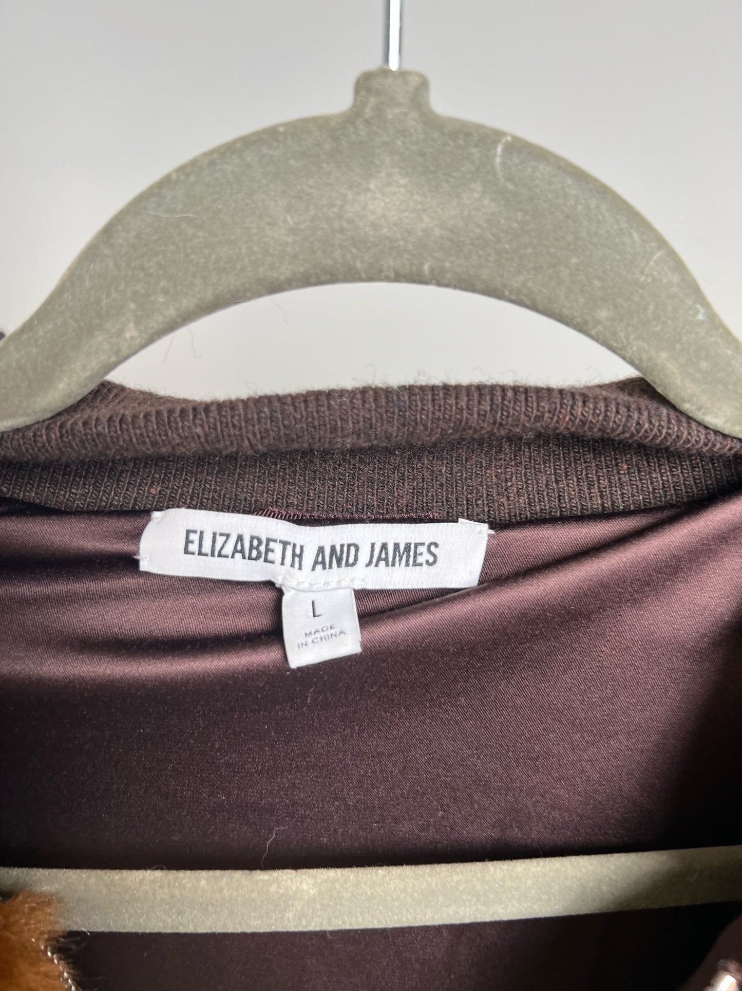 Elizabeth and James Ellington Faux Fur Bomber Jacket