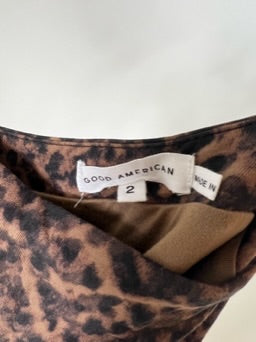 Good American 90s Animal Print Tank Dress