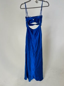 Who I Am Royal Blue Satin Dress