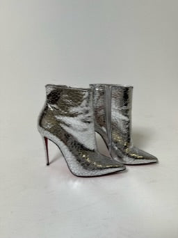 Louboutin So Kate Silver Booties