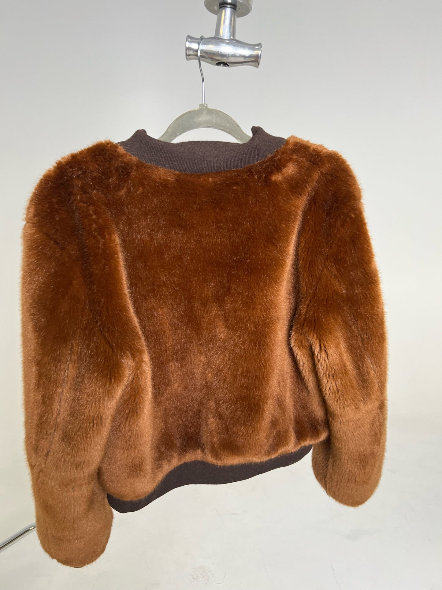 Elizabeth and James Ellington Faux Fur Bomber Jacket