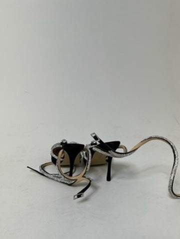 Mach & Mach Double Bow Crystal Sandals