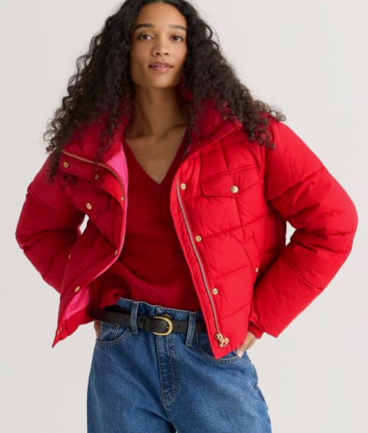 J.Crew Women's Cropped Puffer Jacket