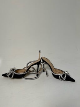 Mach & Mach Double Bow Crystal Sandals