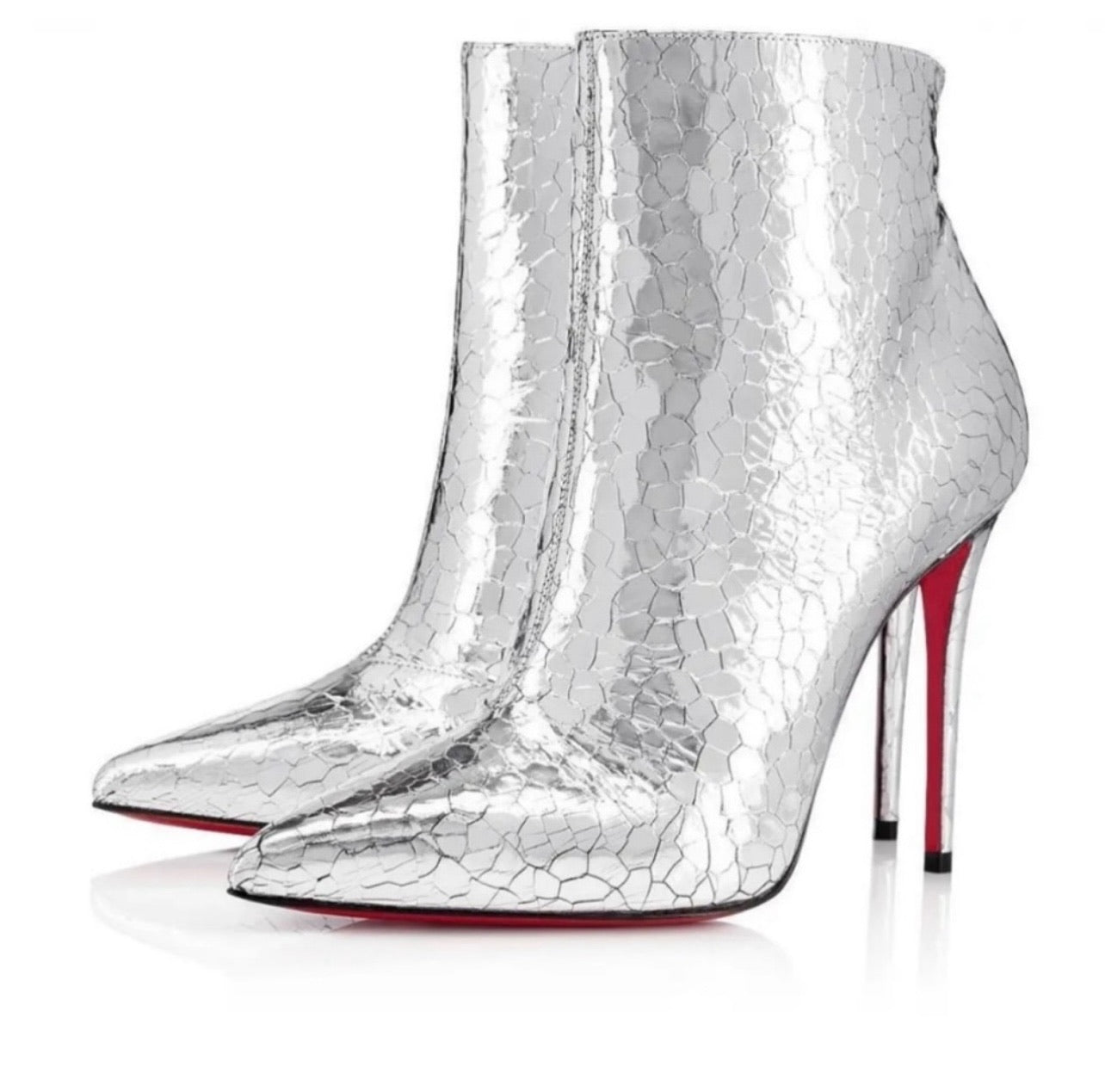 Louboutin So Kate Silver Booties
